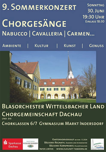 Chorgemeinschaft Dachau bei Sommerkonzerte Tandern 2024