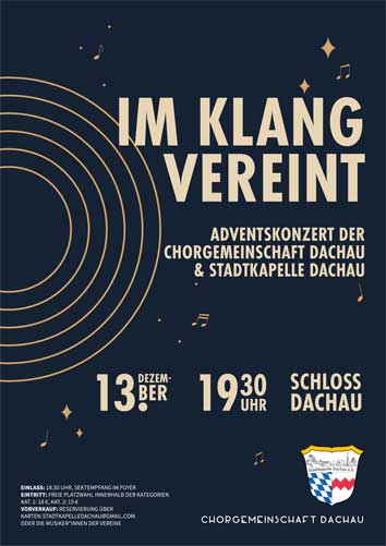 Adventskonzert Chorgemeinschaft Dachau und Stadtkapelle 2025
